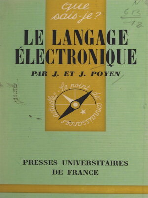 cover image of Le langage électronique